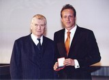 Lars Conrad mit Bundespr�sident Johannes Rau
