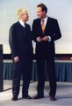 Lars Conrad mit Bundesprsident Johannes Rau
